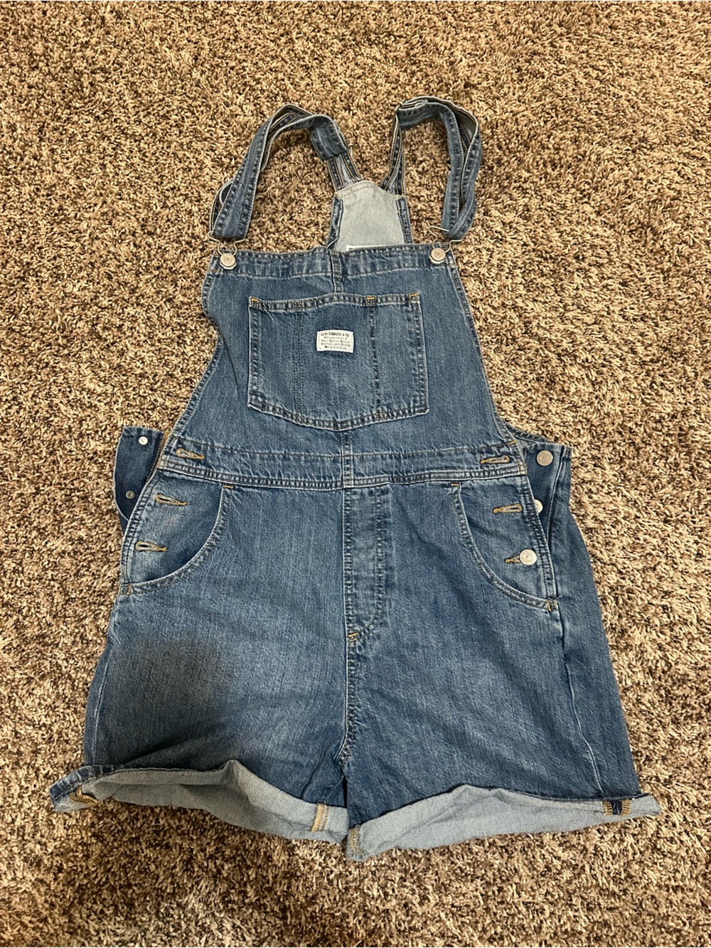 Women’s Short Denim Overalls - Blue Jean Style